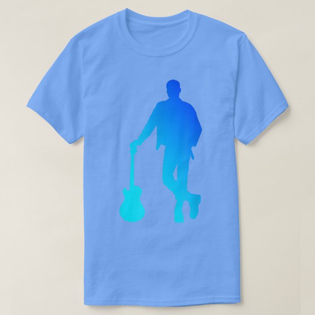 Camiseta Guitarra eletrônica de guitarra clássica (Frente do Design)