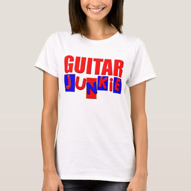 Camiseta guitarra engraçada (Frente)