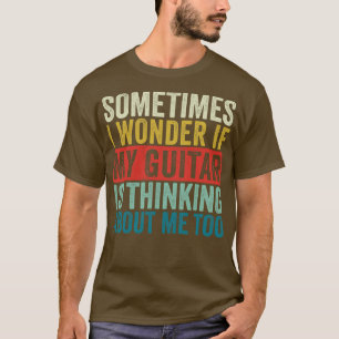 Camiseta Guitarra Engraçado Retro Guitarista Jazz Guitar Ac