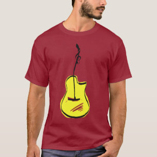 Camiseta Guitarra esboçada