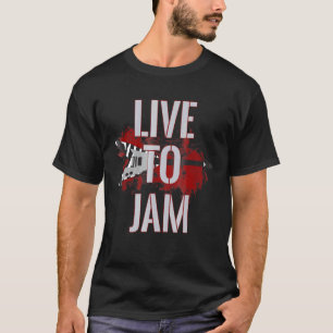 Camiseta Guitarra Flying V Ao Vivo Para Jam
