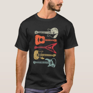 Camiseta Guitarra Guitarra Estilo Retrô Para Guitarrista