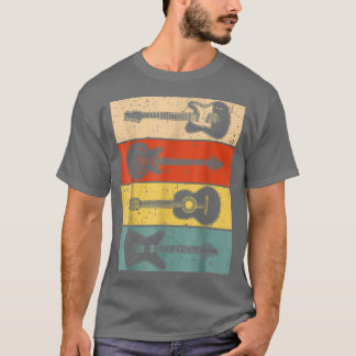Camiseta Guitarra legal Para Homens Mulheres Vintage Guitar