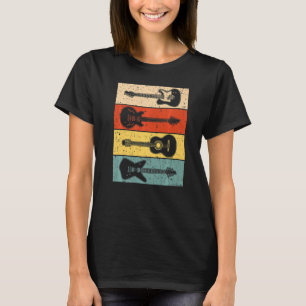 Camiseta Guitarra legal para Homens Mulheres Vintage Guitar