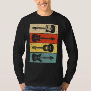Camiseta Guitarra legal Para Homens Mulheres Vintage Guitar