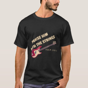 Camiseta Guitarra - Louva-O Com As Cordas À Distância
