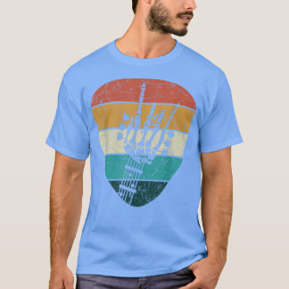 Camiseta Guitarra Mu Elétrica Do Esqueleto Retro Rock & Rol