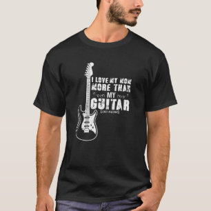 Camiseta Guitarra-Músico Em Descanso Guitarras Vintage