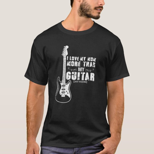 Camiseta Guitarra-Músico Em Descanso Guitarras Vintage (Frente)