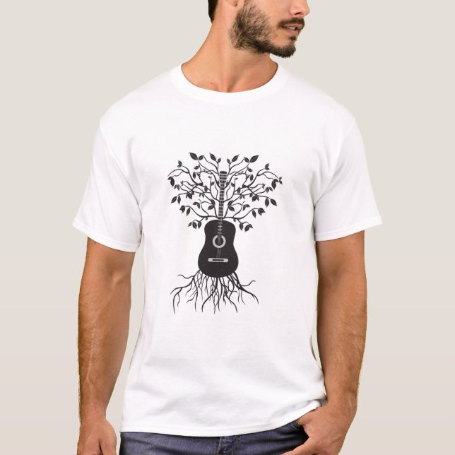 Camiseta Guitarra Natureza (Frente)