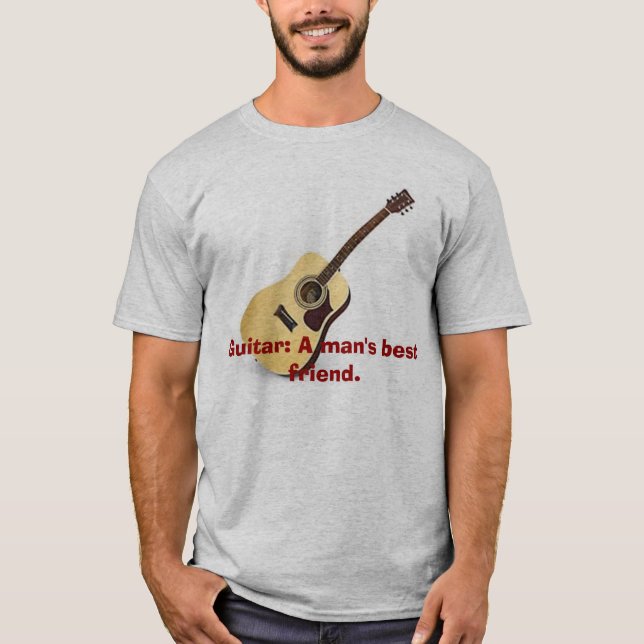 Camiseta Guitarra: O melhor amigo de um homem (Frente)