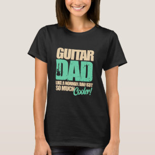 Camiseta Guitarra - Pai Guitarista Mens - Jogador Engraçado