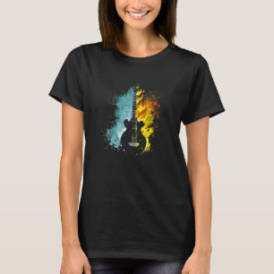 Camiseta Guitarra Para Homens E Mulheres 1
