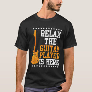 Camiseta Guitarra Para Homens Jogadora De Violão Para Guita