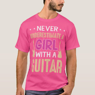Camiseta Guitarra Para Mulher Guitarrista Acústica Guitarra
