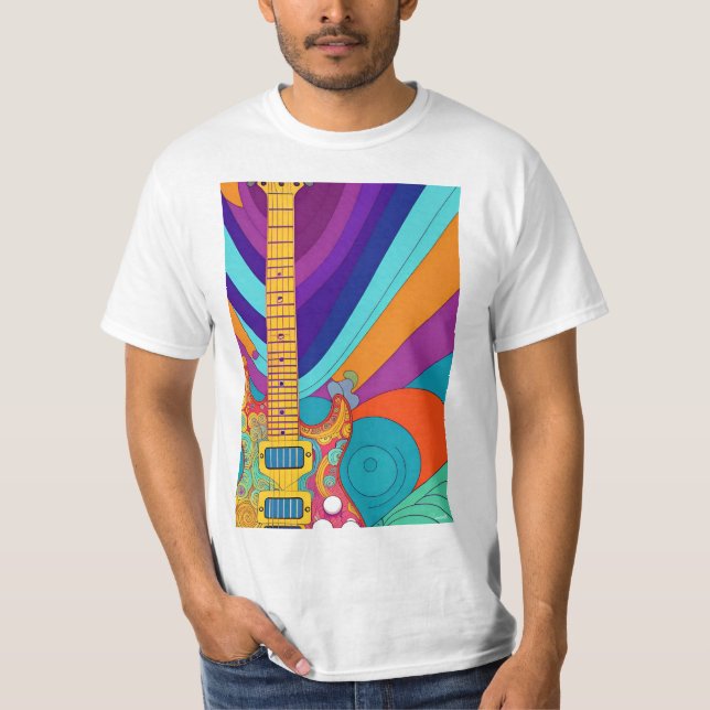 Camiseta 'guitarra psíquica' (Frente)