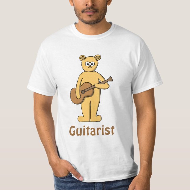 Camiseta Guitarra que joga o urso (Frente)