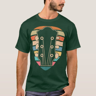 Camiseta Guitarra Retro Guitarrista Guitarrista Acústica Mu