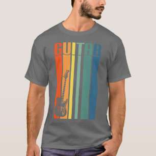 Camiseta Guitarra Retro Vintage 70s Design 1970sGuitarra563