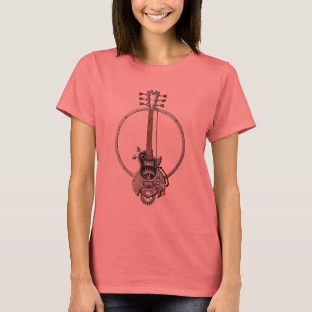 Camiseta Guitarra Steampunk (Frente)