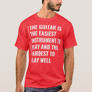 Camiseta GuitarraMais Fácil De Jogar Mais Difícil De Jogar