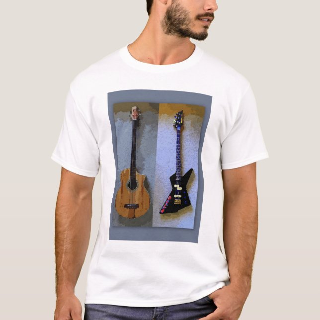Camiseta Guitarras de Bass Duplo (Frente)