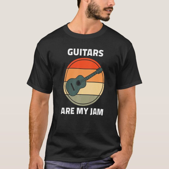 Camiseta Guitarras De Guitarra Vintage Guitarras Legal São  (Frente)