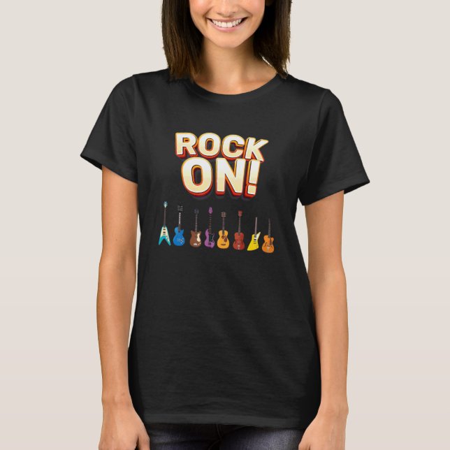 Camiseta Guitarras De Rock E Roll (Frente)