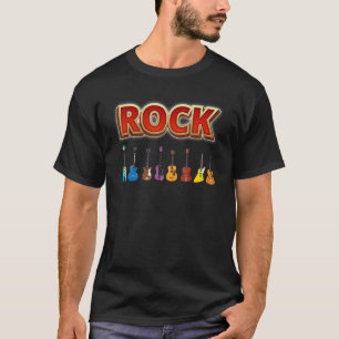 Camiseta Guitarras E Rock And Roll Eu Preciso