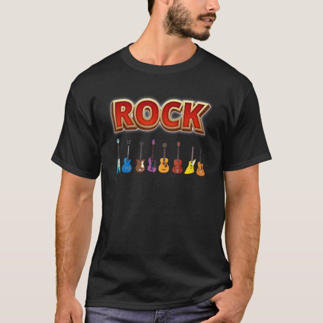 Camiseta Guitarras E Rock And Roll Eu Preciso (Frente)