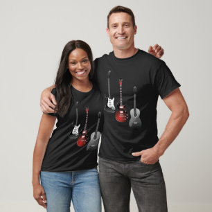 Camiseta Guitarras Elétricas Legais para Presente de Amante