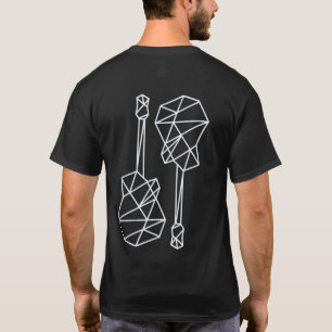 Camiseta Guitarras Geométricas legal e Modernas, Música