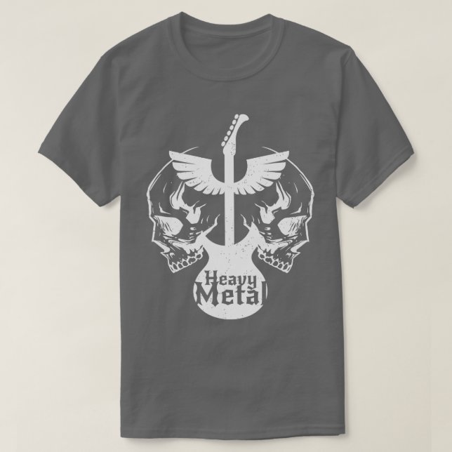 Camiseta Guitarras Voadoras De Metal Pesado Com Pedras De P (Frente do Design)