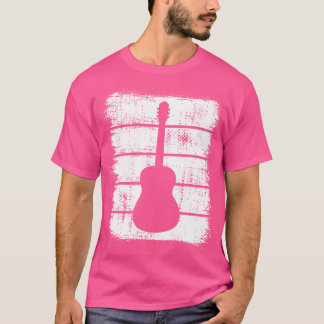 Camiseta Guitarrista Acústica Desenho