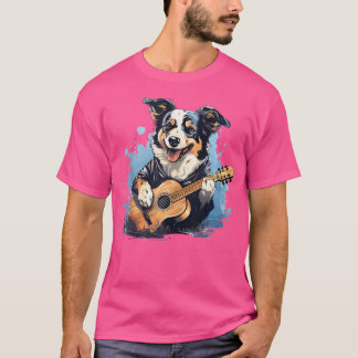 Camiseta Guitarrista Acústica Jogando Gui Acústico