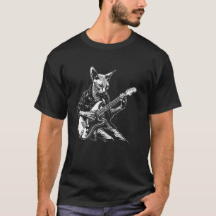 Camiseta Guitarrista de Gato - Mãe Pai Sphynx