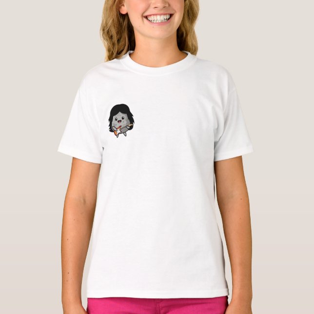 Camiseta Guitarrista de Rock Infantil (Frente)
