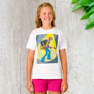 Camiseta Guitarrista de Rock Músico Estilo Anos 70