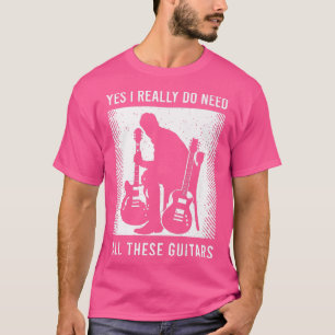 Camiseta Guitarrista Dizendo Com Uma Engraçada Citação De V