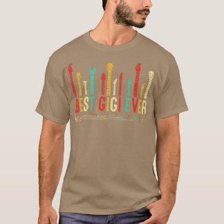 Camiseta Guitarrista do dia de as mães Melhor Gigi