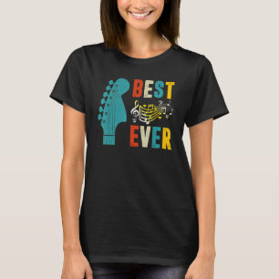 Camiseta Guitarrista do Dia de os pais Feliz do Melhor Pai