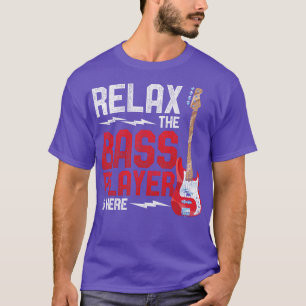 Camiseta Guitarrista do Jogador de Bass Retro-Bass