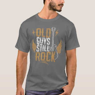 Camiseta Guitarrista elétrica Velhos caras ainda rock garot