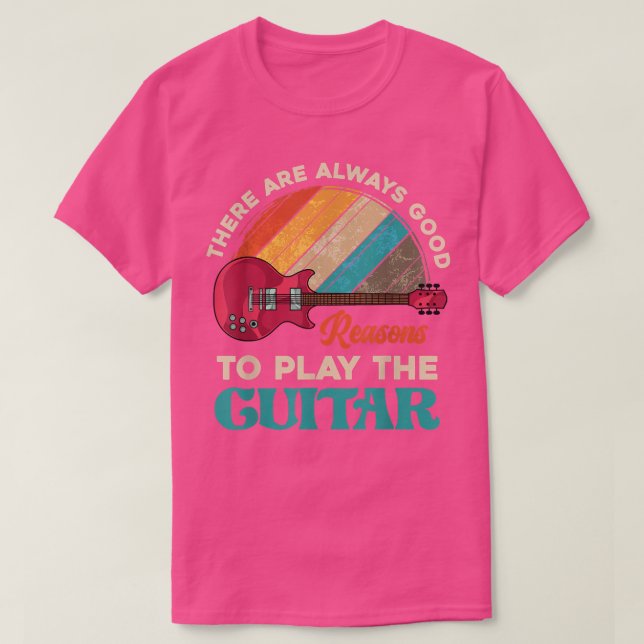 Camiseta Guitarrista Engraçado Músico-guitarrista Retro (Frente do Design)