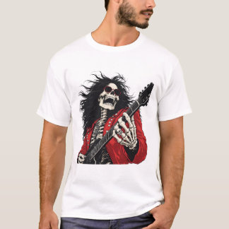 Camiseta Guitarrista Esqueleto