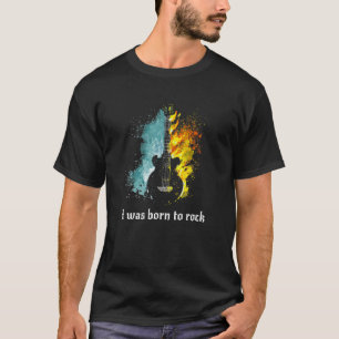 Camiseta Guitarrista Eu Era Nascer De Rock Guitar Player