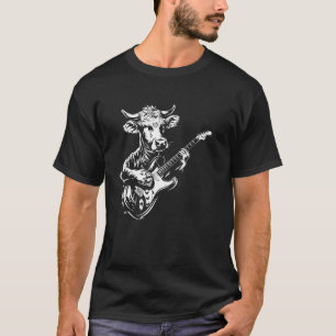 Camiseta Guitarrista Guitarra - Criador de Gado Bovino Devo