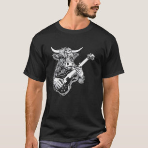 Camiseta Guitarrista Guitarra - Fazendeiro Criador Angus Ve