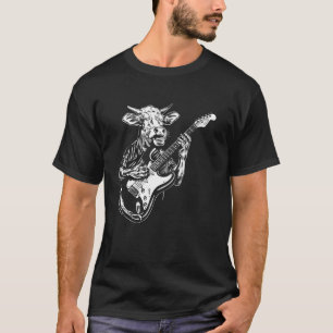 Camiseta Guitarrista Guitarra - Fazendeiro Criador de Gado 