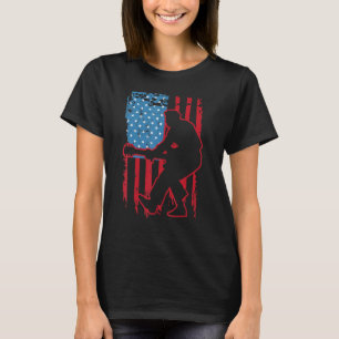 Camiseta Guitarrista guitarra norte-americana flag vintage 